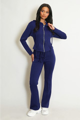 Fitted Hoodie and Flare Jogger Set