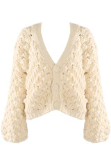 Chunky Bobble Knit Cardigan