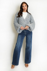 Chunky Bobble Knit Cardigan