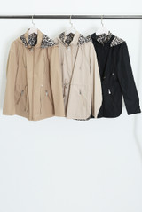 Reversible Leopard Print Raincoat 