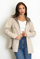 Reversible Leopard Print Raincoat 