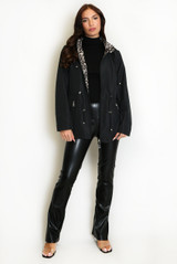 Reversible Leopard Print Raincoat 