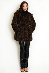 Faux Fur Belted Hooded Coats