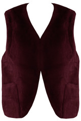 Faux Fur Open Waistcoat 