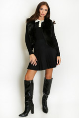 Faux Fur Open Waistcoat 