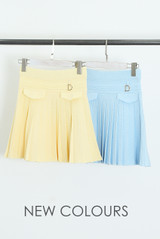 Fine Knit Pleated Mini Skirt