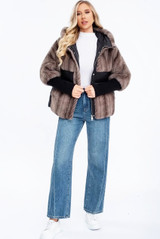  Faux Fur Hooded Puffer Jacket 
