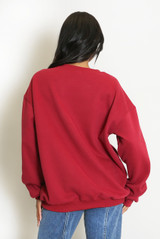 Embroidered Slogan Sweatshirt