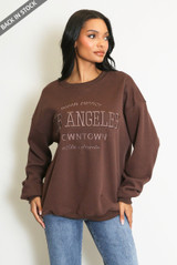 Embroidered Slogan Sweatshirt