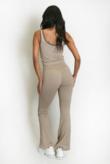 Contrast Edge Bralet and Trouser Gym Set - 10 Colours