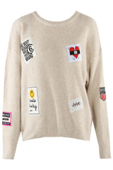 Patch Wool Blend Jumper