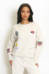 Patch Wool Blend Jumper
