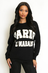 Paris Embossed Jumper