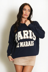 Paris Embossed Jumper