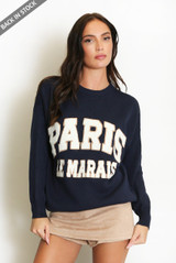 Paris Embossed Jumper