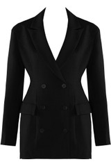 Double Breasted Fitted Blazer