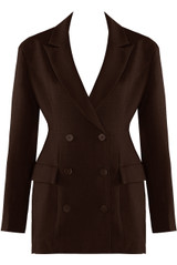 Double Breasted Fitted Blazer