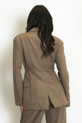 Double Breasted Fitted Blazer