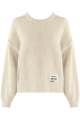 Slogan Tag Wool Blend Jumper