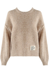 Slogan Tag Wool Blend Jumper