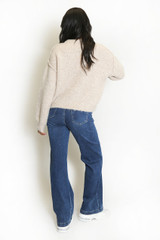 Slogan Tag Wool Blend Jumper