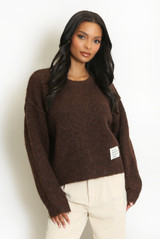 Slogan Tag Wool Blend Jumper