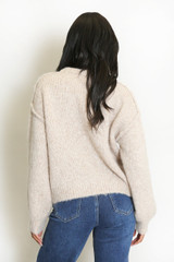 Slogan Tag Wool Blend Jumper
