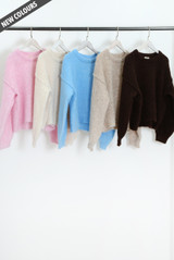 Slogan Tag Wool Blend Jumper