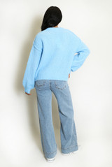 Slogan Tag Wool Blend Jumper