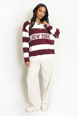 New York Striped Rugby Jumper New York Striped Rugby Jumper