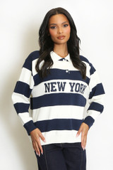 New York Striped Rugby Jumper New York Striped Rugby Jumper