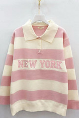 New York Striped Rugby Jumper