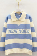 New York Striped Rugby Jumper