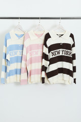 New York Striped Rugby Jumper