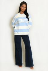New York Striped Rugby Jumper
