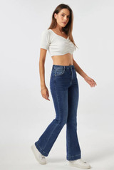 Flare Fit Full Length Denim Jeans