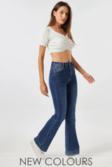 Flare Fit Full Length Denim Jeans