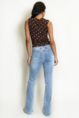 Flare Fit Full Length Denim Jeans