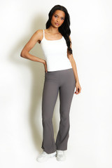 Soft Knit Ribbed Flare Legging