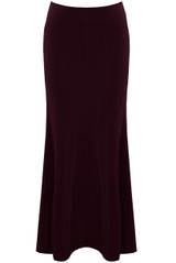 Soft Knit Ribbed Maxi Skirt