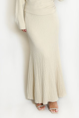 Soft Knit Ribbed Maxi Skirt