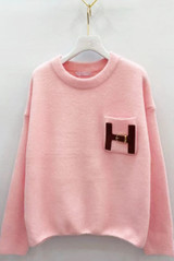 H Motif Wool Blend Jumper