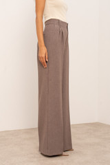 Tailored Pin Tuck Wide Leg Trousers