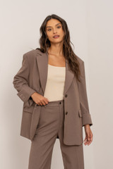 Relaxed Foldable Cuff Blazer