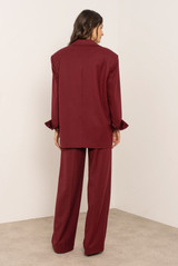 Relaxed Foldable Cuff Blazer