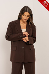 Relaxed Foldable Cuff Blazer