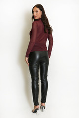 Mesh Sequin Long Sleeve Top