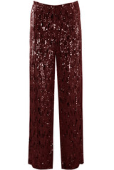 Striped Sequin Wide Leg Trouser