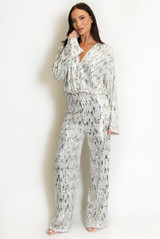 Sequin Cross Over Top