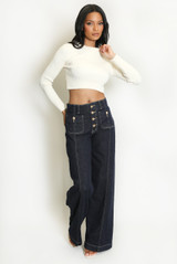 Visible Seam Dad Fit Sailor Jeans